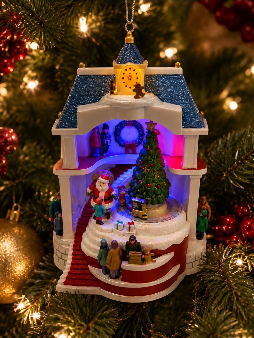 Hallmark Keepsake Santa's Festive‎ Townhouse Ornament 2011